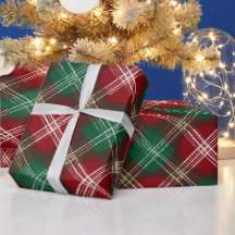 Kerstvakantie Rood Groen Klassiek Sneeuw Schotse R