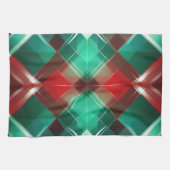 KERSTVAKANTIE ROOD GROEN WIT PLAID THEEDOEK (Horizontaal)