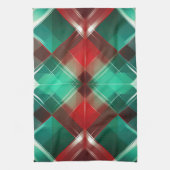 KERSTVAKANTIE ROOD GROEN WIT PLAID THEEDOEK (Verticaal)