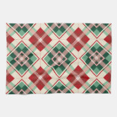  KERSTVAKANTIE ROOD GROEN WIT PLAID THEEDOEK (Horizontaal)