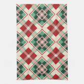  KERSTVAKANTIE ROOD GROEN WIT PLAID THEEDOEK (Verticaal)