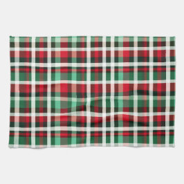  KERSTVAKANTIE ROOD GROEN WIT PLAID THEEDOEK