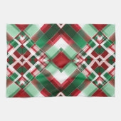  KERSTVAKANTIE ROOD GROEN WIT PLAID THEEDOEK (Horizontaal)