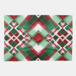  KERSTVAKANTIE ROOD GROEN WIT PLAID THEEDOEK