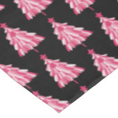Kerstvakantie roze boom tafelkleed (Gekanteld)