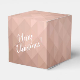 Kerstvakantie roze goud chic metaalachtig bedankdoosjes