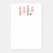 Kerstvakantie Roze Notenkraker Post-it® Notes (Voorkant)