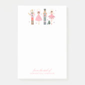 Kerstvakantie roze notenkraker van het bureau van post-it® notes (Voorkant)