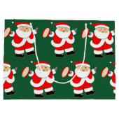 Kerstvakantie Rugby Groot Cadeauzakje (Achterkant)