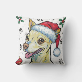 Kerstvakantie Santa Dog Chihuahua Sierkussen