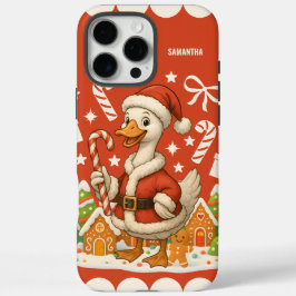 Kerstvakantie Santa Goose iPhone 16 Pro Max Hoesje