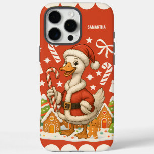 Kerstvakantie Santa Goose iPhone 16 Pro Max Hoesje