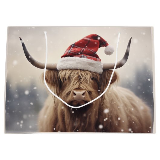 Kerstvakantie Santa Koe Groot Cadeauzakje (Voorkant)