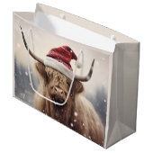 Kerstvakantie Santa Koe Groot Cadeauzakje (Voorkant Gekanteld)