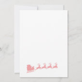 Kerstvakantie Santa Mrs.Claus Party Uitnodiging (Achterkant)