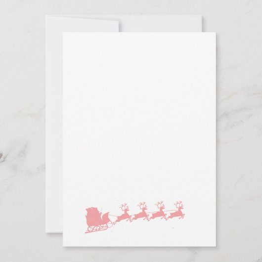 Kerstvakantie Santa Mrs.Claus Party Uitnodiging (Achterkant)