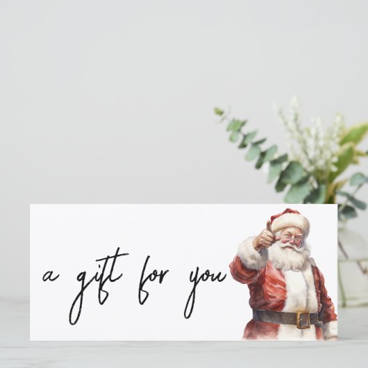 Kerstvakantie Santa Waterverf (Staand voorkant)