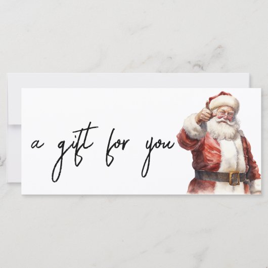 Kerstvakantie Santa Waterverf (Voorkant)