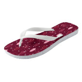 Kerstvakantie Schattige Meisje Winter Teenslippers (Schuin)