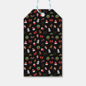 Kerstvakantie Schattigee Decoratie Santa Hat Cadeaulabel (Achterkant)