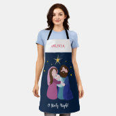 kerstvakantie schort (Gedragen)