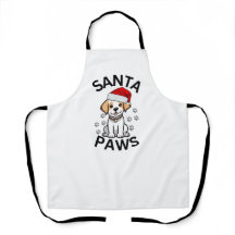 Kerstvakantie Schort - Santa Paws Cat