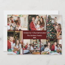 Kerstvakantie Script Familie Fotocollage