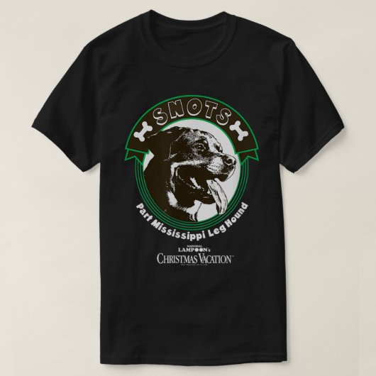 kerstvakantie sensnots Mississippi Leg hond T-shirt (Design voorkant)