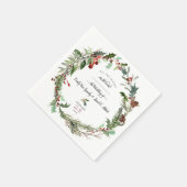 kerstvakantie servet (Hoek)