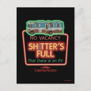 kerstvakantie   Sh*tter's Full Neon Sign Briefkaart