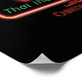 kerstvakantie | Sh*tter's Full Neon Sign Poster (Hoek)