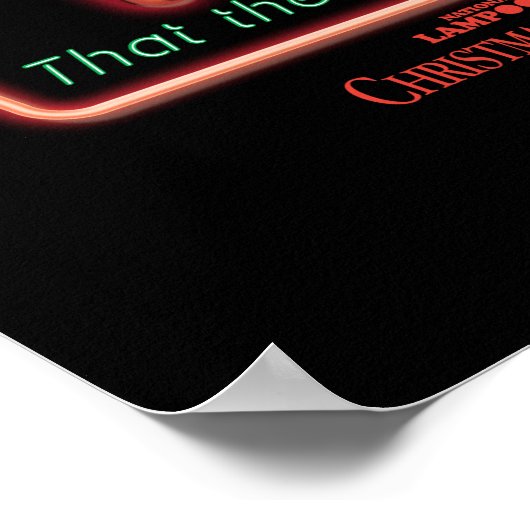 kerstvakantie | Sh*tter's Full Neon Sign Poster (Hoek)