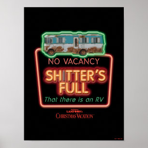 kerstvakantie   Sh*tter's Full Neon Sign Poster
