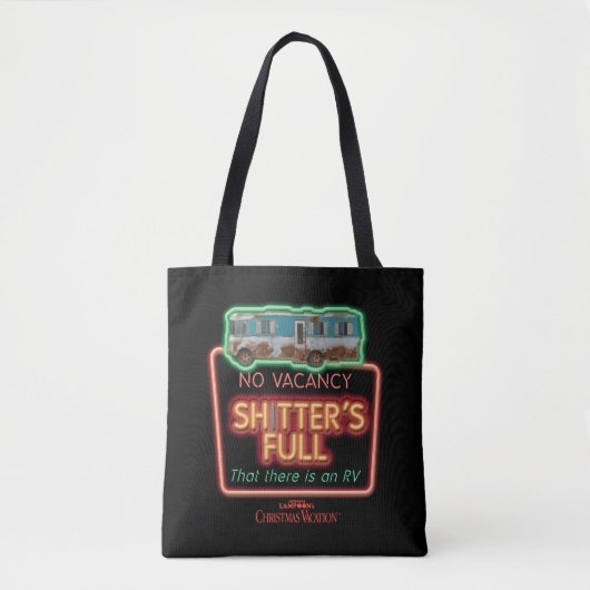 kerstvakantie | Sh*tter's Full Neon Sign Tote Bag (Voorkant)