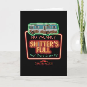 Kerstvakantie Sh*tter's Vol Neon Bord Kaart