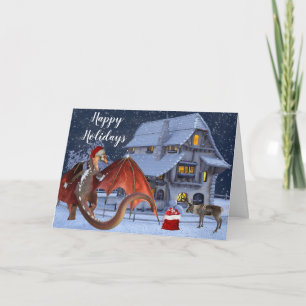 Kerstvakantie Sinterklaasdrake Kaart