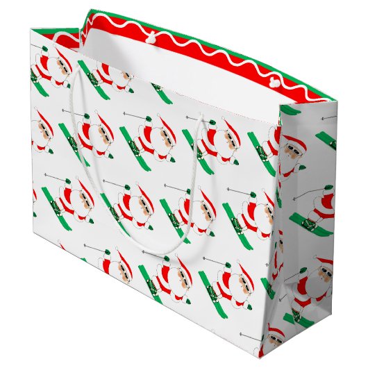 Kerstvakantie skiën groot cadeauzakje (Achterkant Gekanteld)