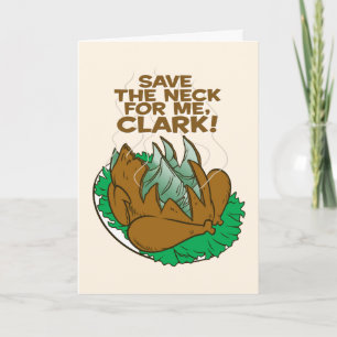 Kerstvakantie Sla de nek voor me op, Clark! Kaart