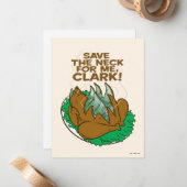 Kerstvakantie | Sla de nek voor mij op, Clark! Notitiekaartje (Voorkant / Achterkant in situ)