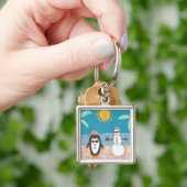Kerstvakantie Sleutelhanger (Hand)