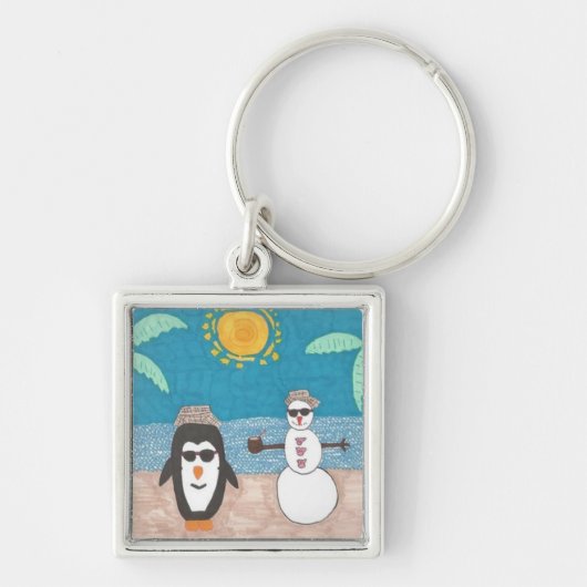 Kerstvakantie Sleutelhanger (Voorkant)