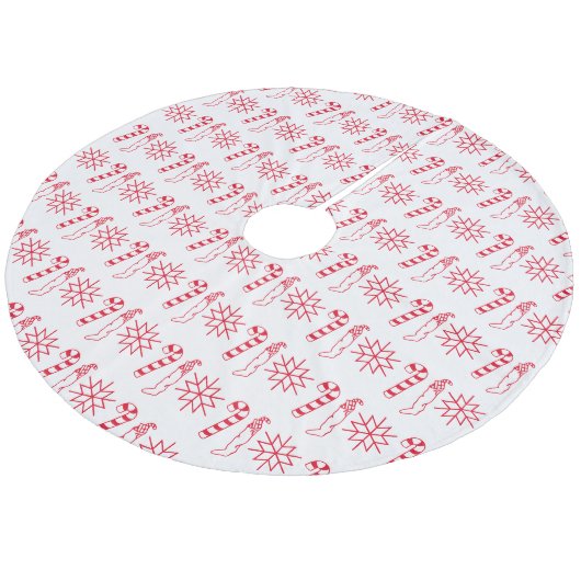 Kerstvakantie Sluitend kerstmis Fleece Kerstboom Rok (Gekanteld)