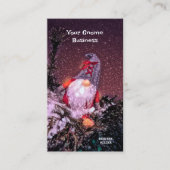 Kerstvakantie Sneeuw Glitter Schattigee Gnoom Visitekaartje (Voorkant)
