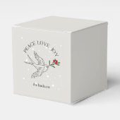 Kerstvakantie Sneeuw Vogel Bessen Gift Favor Box Bedankdoosjes (Voorkant Zijde)
