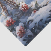 Kerstvakantie Sneeuwman Koppel Decoupage Tissuepapier (Detail)