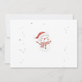 Kerstvakantie Sneeuwman Twee Lieve 2e Verjaardag Kaart (Achterkant)