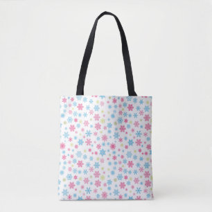 Kerstvakantie Sneeuwvlok Patroon Tote Bag