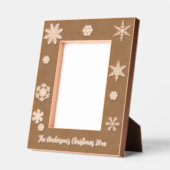 Kerstvakantie Sneeuwvlokken Winter Border Gegraveerde Lijstjes (Links)