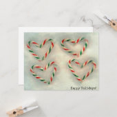 kerstvakantie snoepriet hoort bij echte sneeuw kaart (Voorkant / Achterkant in situ)