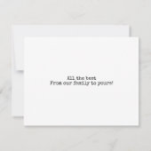 kerstvakantie snoepriet hoort bij echte sneeuw kaart (Achterkant)